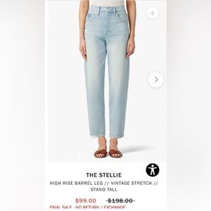 Joes High Rise Barrel Leg Jeans - size 28 NWT